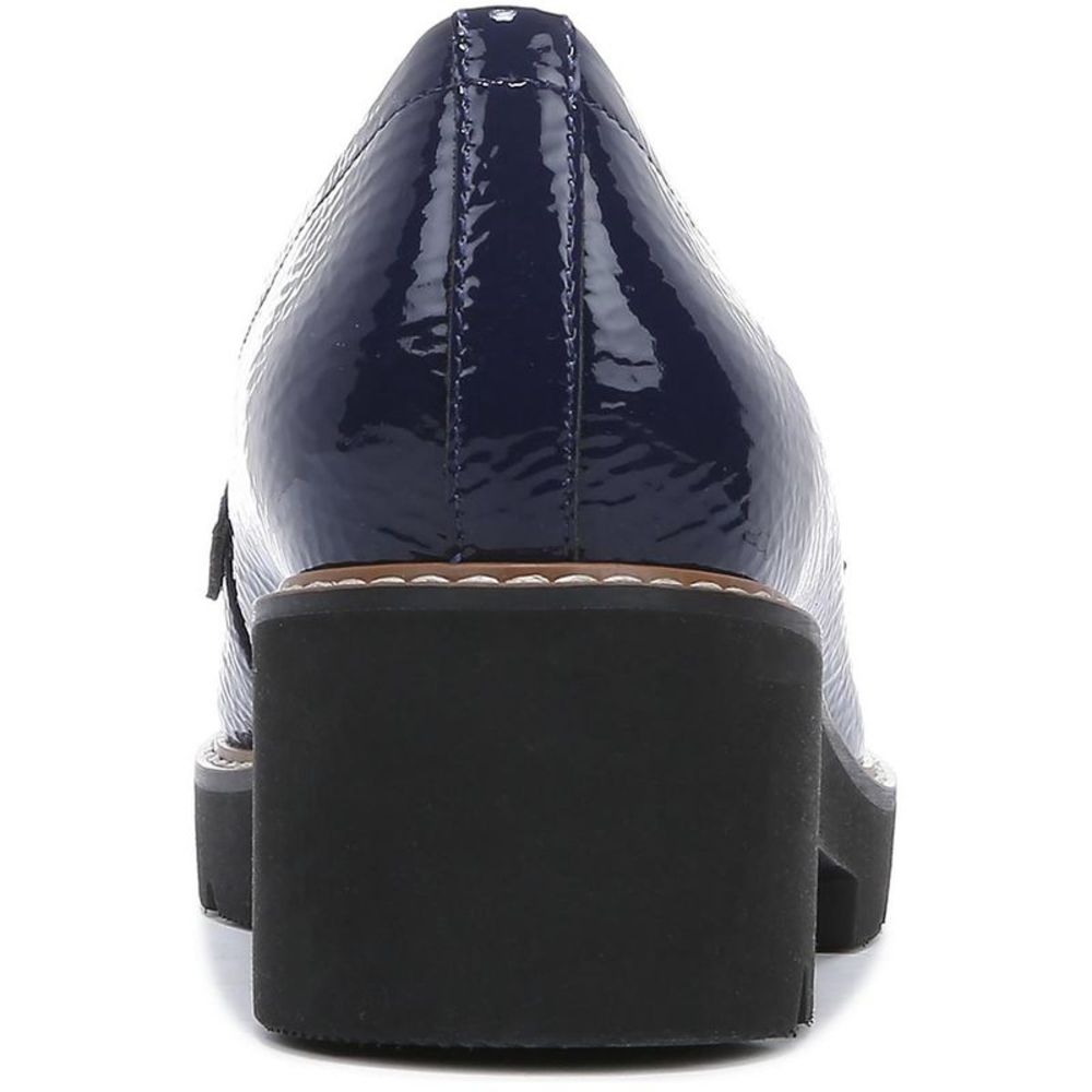 Naturalizer Womens Darcy  Navy Patent Leather Memory Foam Loafers Shoes NWT - Picture 2 of 3